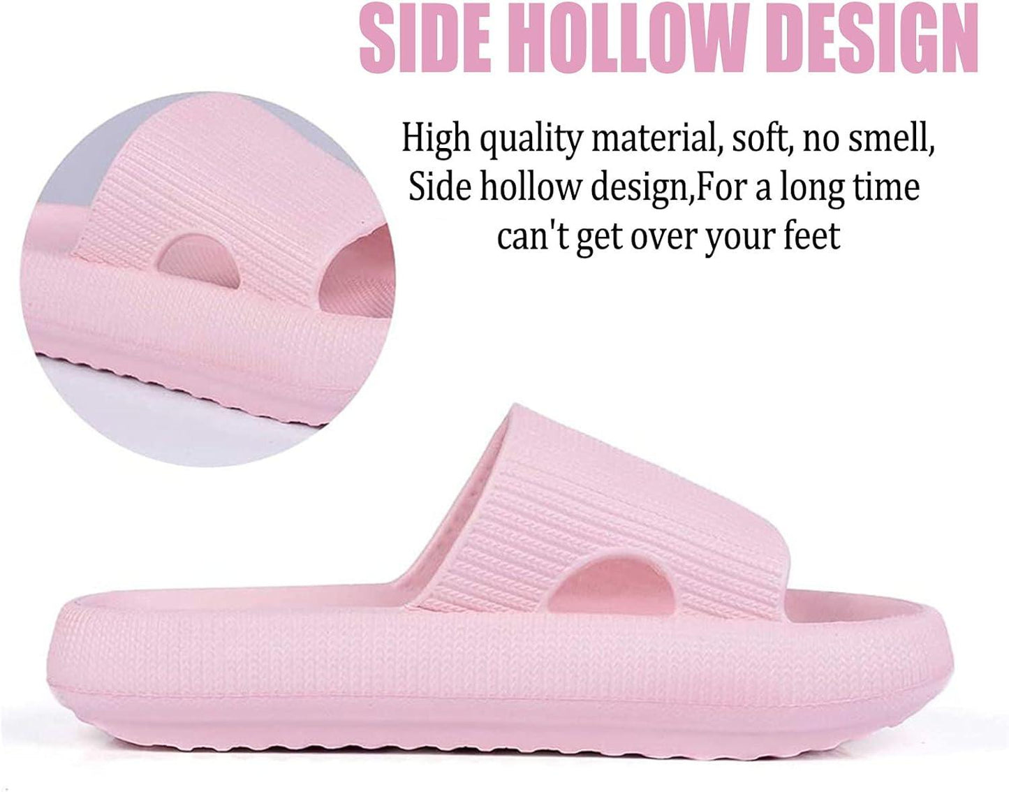 Ultra Soft Soled Sandals - Lightweight and Versatile for Indoor - Cloud Cushion Slides