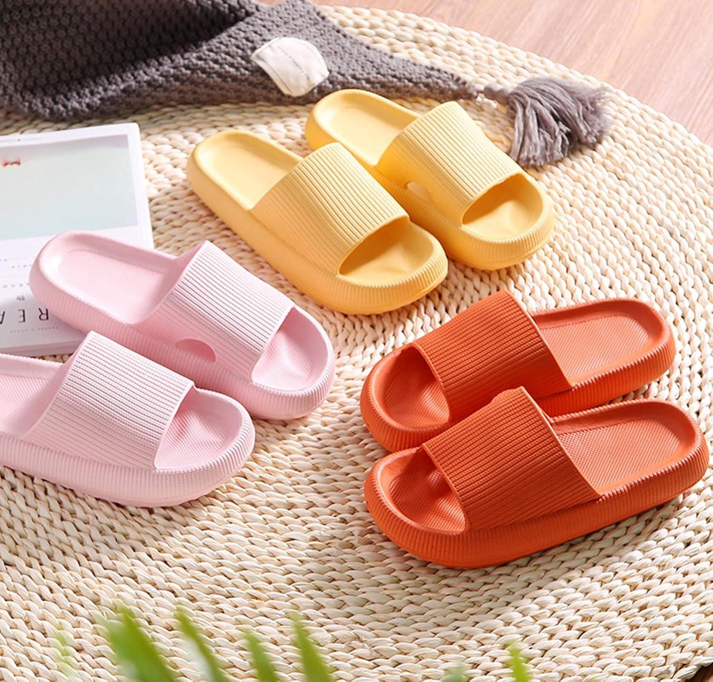 Ultra Soft Soled Sandals - Lightweight and Versatile for Indoor - Cloud Cushion Slides