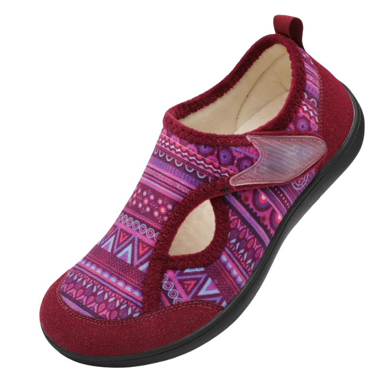 Vibrant Tribal Patterned Diabetic Slippers