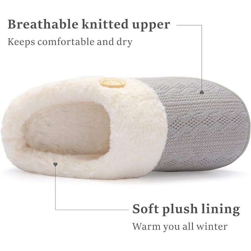 Warm Knitted House Anti Skid Slippers