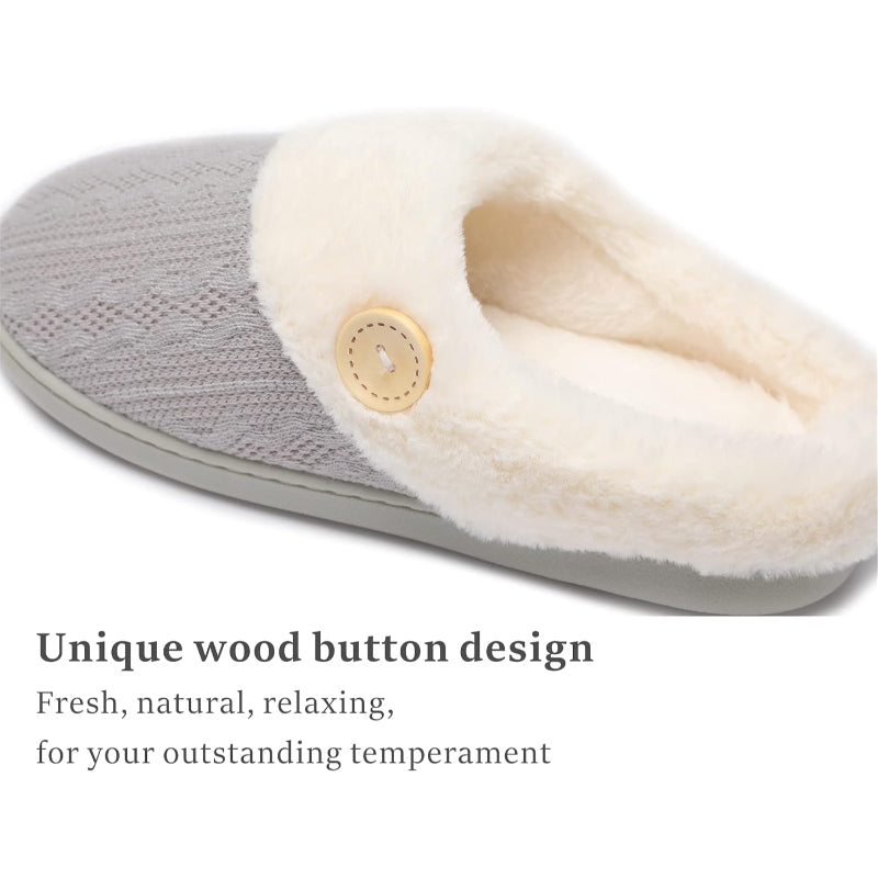 Warm Knitted House Anti Skid Slippers