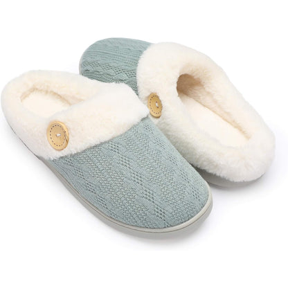 Warm Knitted House Anti Skid Slippers