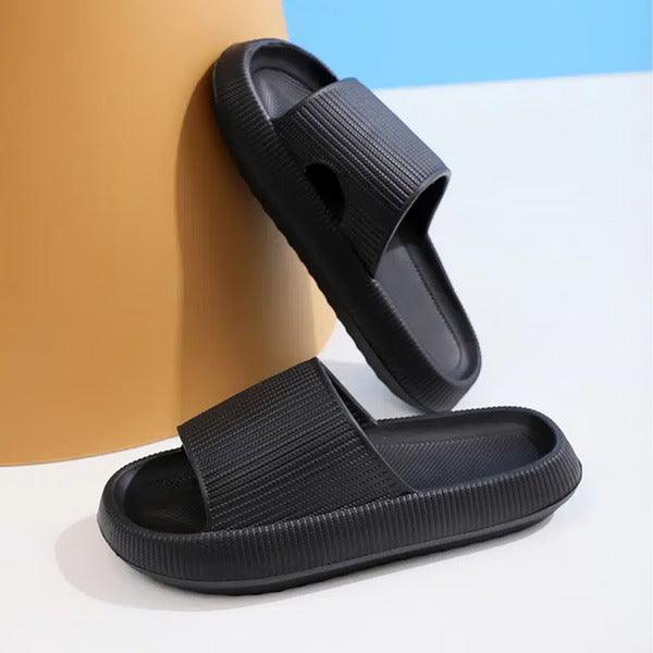 Thick Sole Slides – Stylish Footwear for Every Step - Cloud Cushion Slides