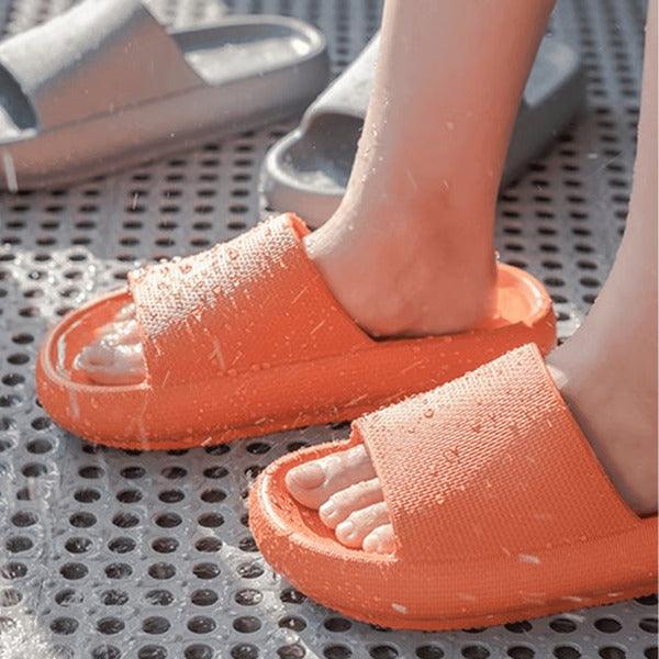 Thick Sole Slides – Stylish Footwear for Every Step - Cloud Cushion Slides