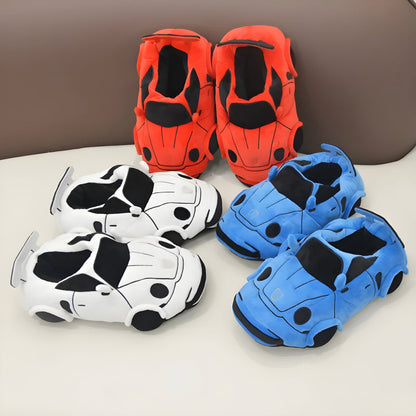 Cozy Car Themed Indoor Slippers