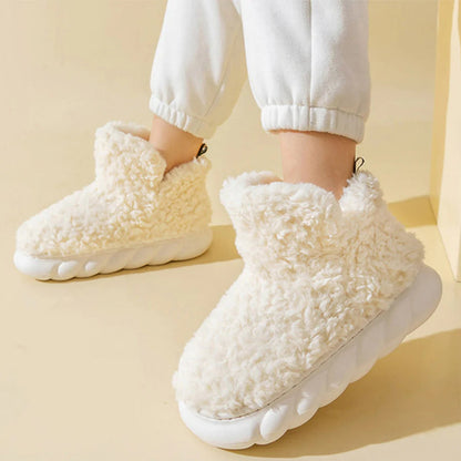 Plush Furry High Top House Boots