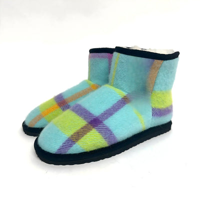 Classic Plaid Fleece Indoor Slippers