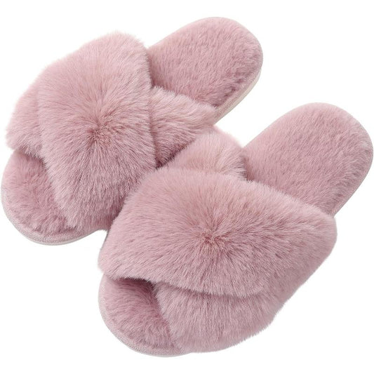 Soft Cross Strap Memory Foam House Slippers (Copy) - Cloud Cushion Slides